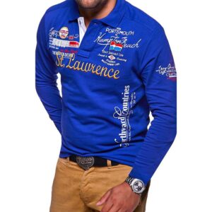 St Lawrence fancy long sleeve polo shirt 2022 - Image 5
