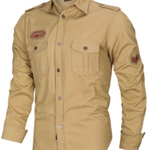 Jaraguar printed Air Force long sleeve shirt