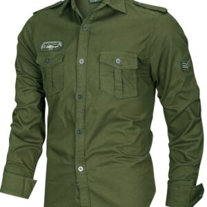 Jaraguar printed Air Force long sleeve shirt - Image 3