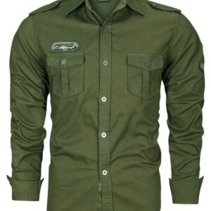 Jaraguar printed Air Force long sleeve shirt - Image 6