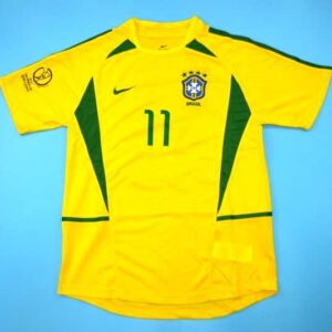 Superb Brazil retro soccer Jersey World Cup 2002