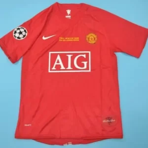 Manchester United retro soccer jersey ECL 2008