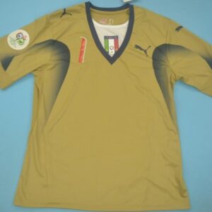 Italy goalkeeper retro soccer jersey WC 2006