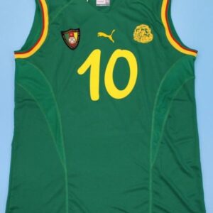Sexy Cameroon retro soccer jersey world cup 2002 - Image 6