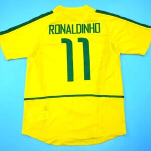Superb Brazil retro soccer Jersey World Cup 2002 - Image 5