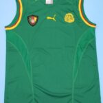 Sexy Cameroon retro soccer jersey world cup 2002