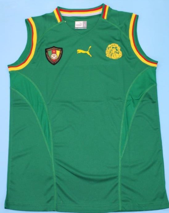 Sexy Cameroon retro soccer jersey world cup 2002