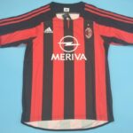 AC Milan retro soccer jersey 2003-2004