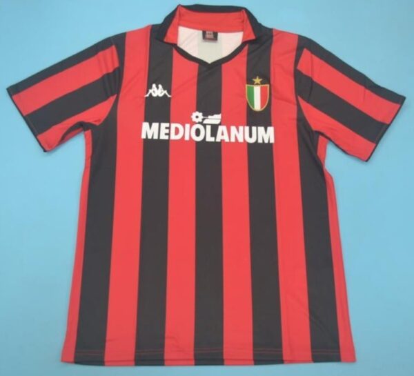 AC Milan retro soccer jersey 1988-1989
