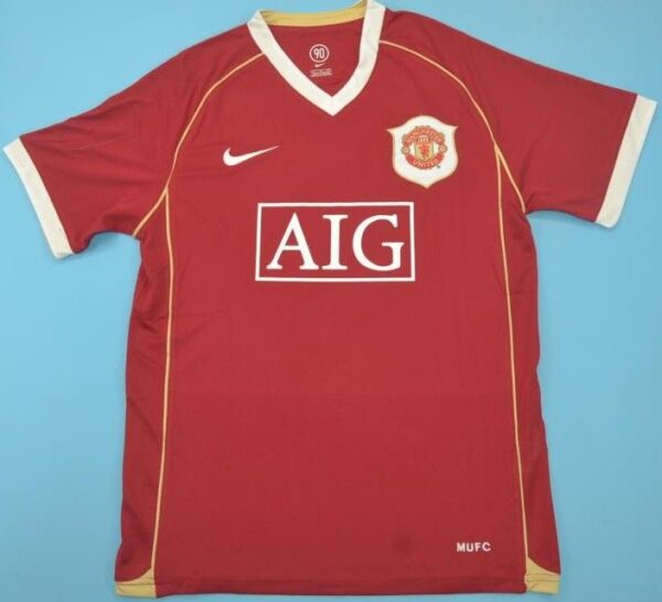 Manchester United 2006-07 Retro Jersey – AIG Era Classic