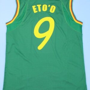 Sexy Cameroon retro soccer jersey world cup 2002 - Image 5