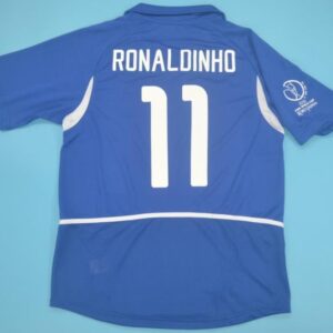 Superb Brazil retro soccer Jersey World Cup 2002 - Image 12