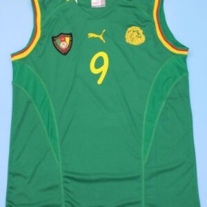 Sexy Cameroon retro soccer jersey world cup 2002 - Image 3