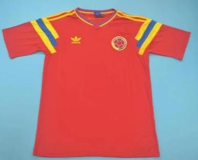 Colombia famous retro soccer jersey World Cup 1990