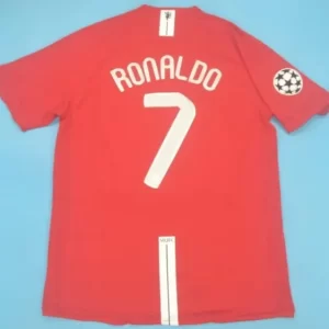 Manchester United retro soccer jersey ECL 2008 - Image 5