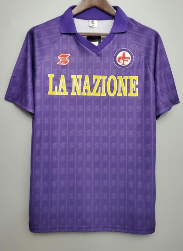 Fiorentina retro soccer jersey 1989-1990