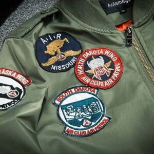 The comfortable US NAVY flying bumble bees bomber Jacket 1942 - Image 3
