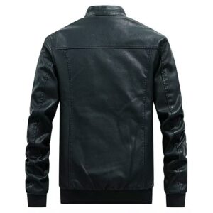 Leather suede motorcycle jacket 2022 - Image 3