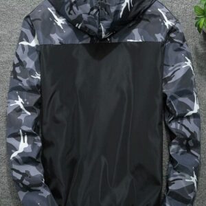 Jaraguar military camouflage zipper hoodie - Image 6