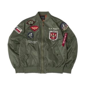 US Navy MA1 Top Gun bomber Jacket - Image 7