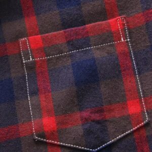 Casual fancy plaid Red shirt 2022 - Image 5