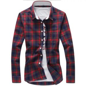 Casual fancy plaid Red shirt 2022