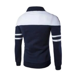 Casual patchwork outwear jacket slim fit 2022 - Image 5