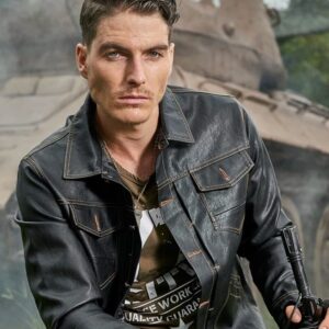 77Killer leather pilot bomber jacket - Image 3