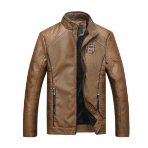 Leather suede motorcycle jacket 2022 - Image 6