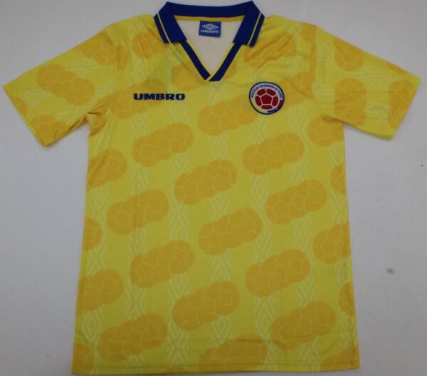 Colombia Retro Soccer Jersey - 1994 World Cup