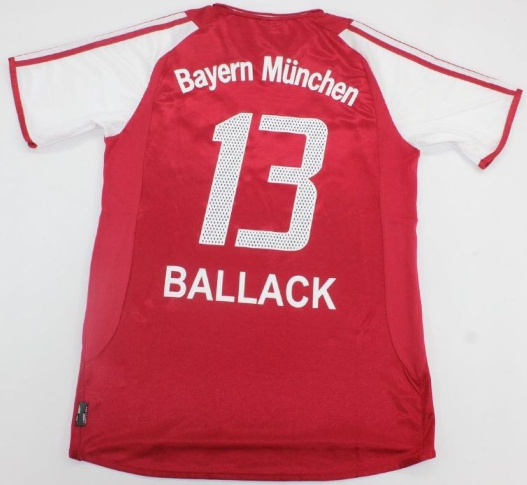 Bayern Munich 2003-2004 Home Jersey - S, 13 BALLACK