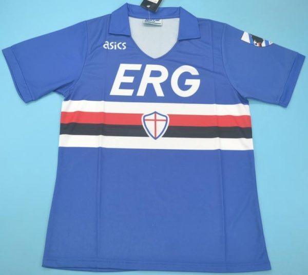 Sampdoria 1990/91 Retro Jersey | Classic Serie A Football Shirt