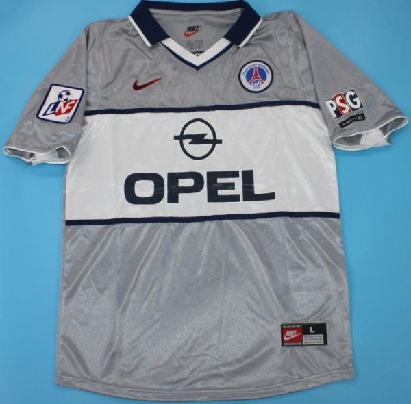 PSG Retro Away Jersey 2000-2001 – Silver Classic