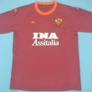 AS Roma 2000-2001 Vintage Jersey – Scudetto Winning Season with Totti & Batistuta