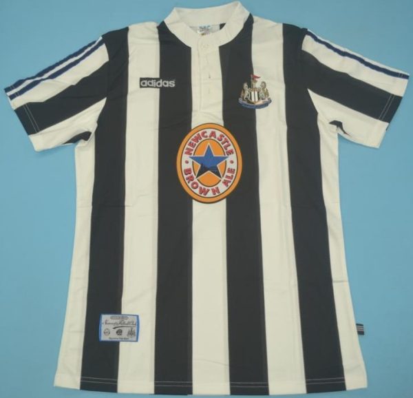 Newcastle United 1995-96 Home Jersey | Retro Magpies Football Shirt