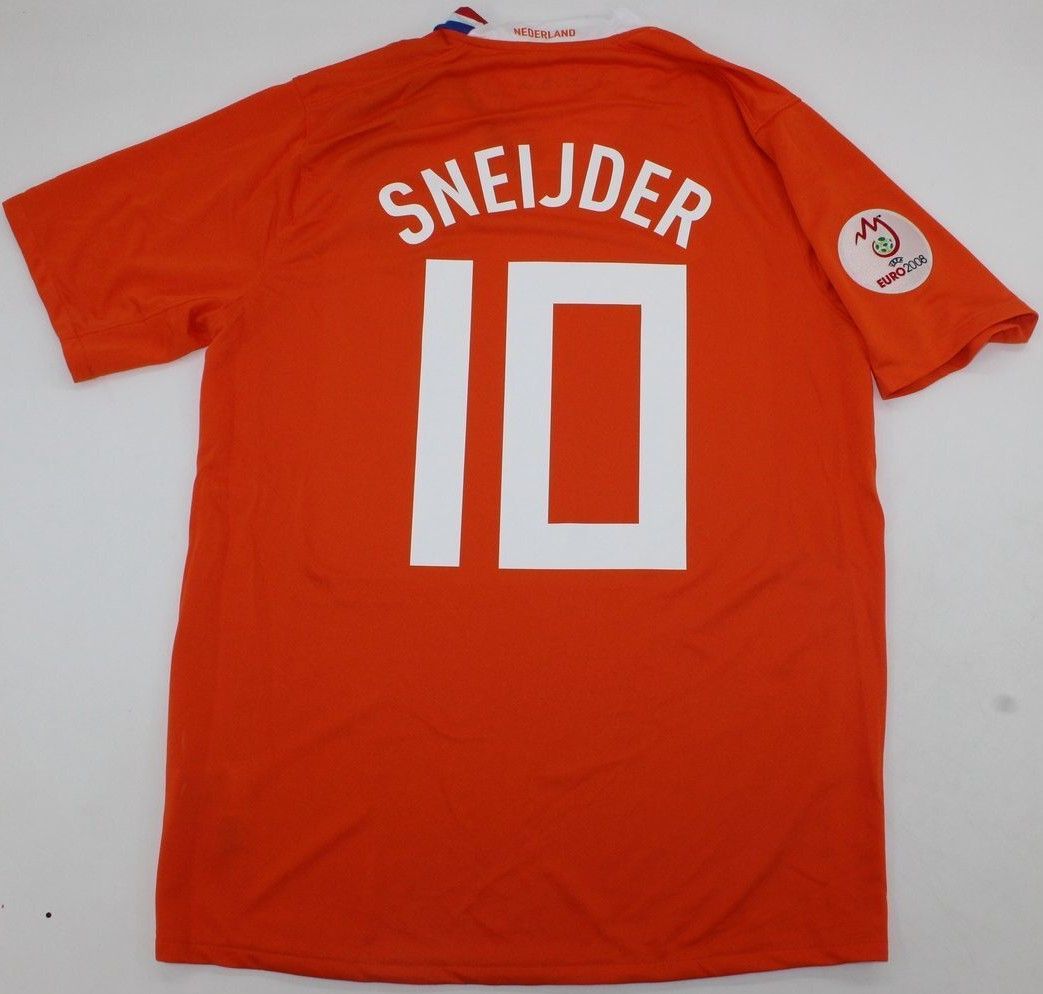 Netherlands Euro 2008 Vintage Football Jersey - S, 10 SNEIJDER